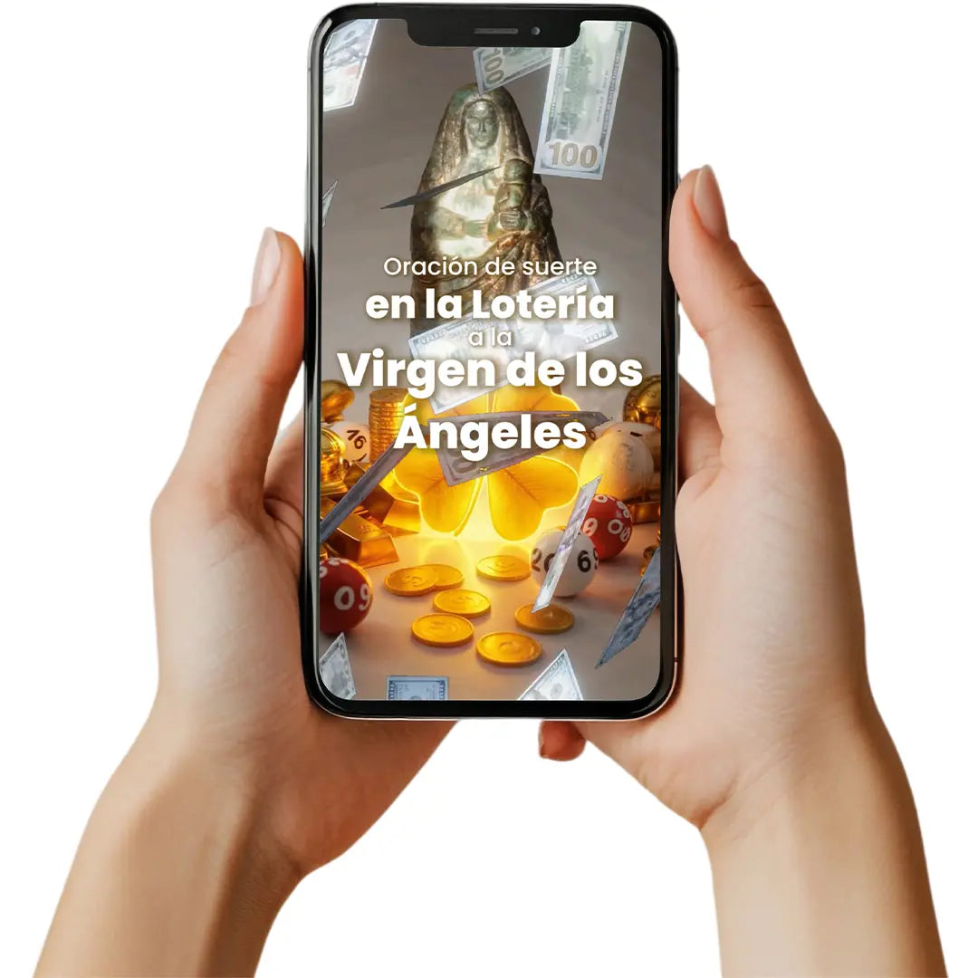 Talismán virtual de suerte en la lotería a la Virgen de los Ángeles